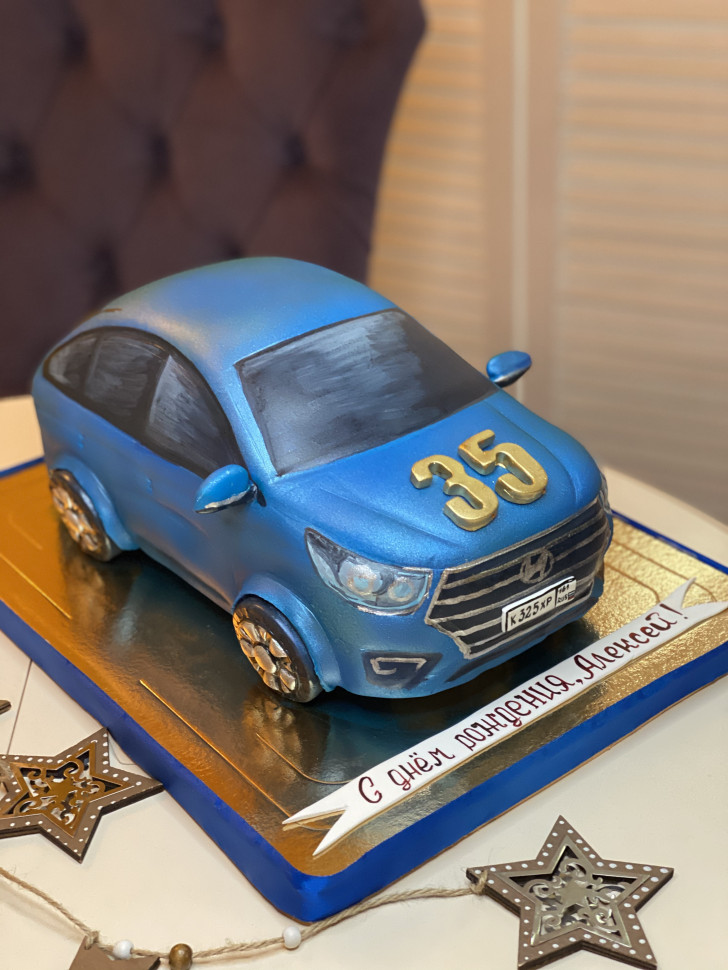 Торт "Машина 3d"